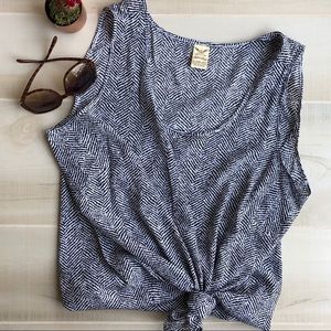 Silky Herringbone Blouse | Fits Like XL